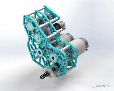 【差減變速器】PTO(動力輸出)齒輪變速器結(jié)構(gòu)3D圖紙 Solidworks設(shè)計